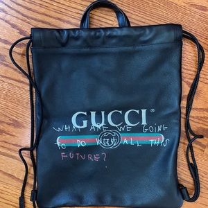 Gucci Drawstring Backpack